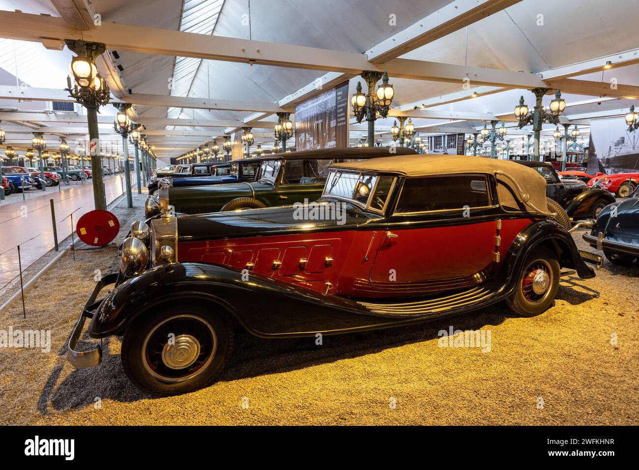 Vintage car collection in Musée National de l'Automobile, Collection ...
