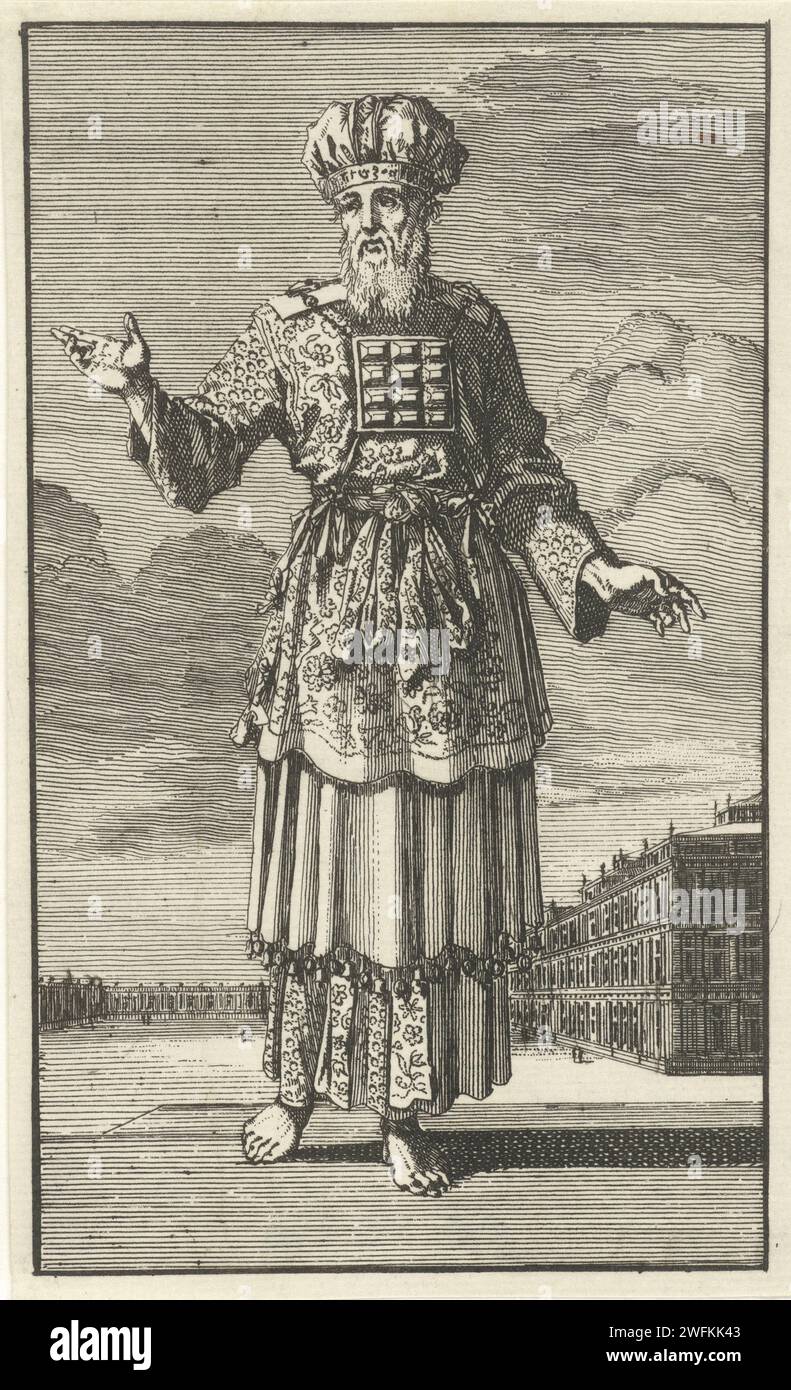 High priest in liturgical clothing (variant B), Jan Luyken, 1669 - 1712 ...