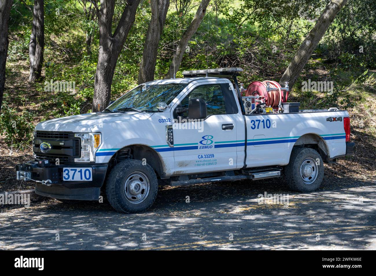 Lafayette, USA. 24th Mar, 2023. East Bay Municipal Utility District (EBMUD) maintenance vehicle