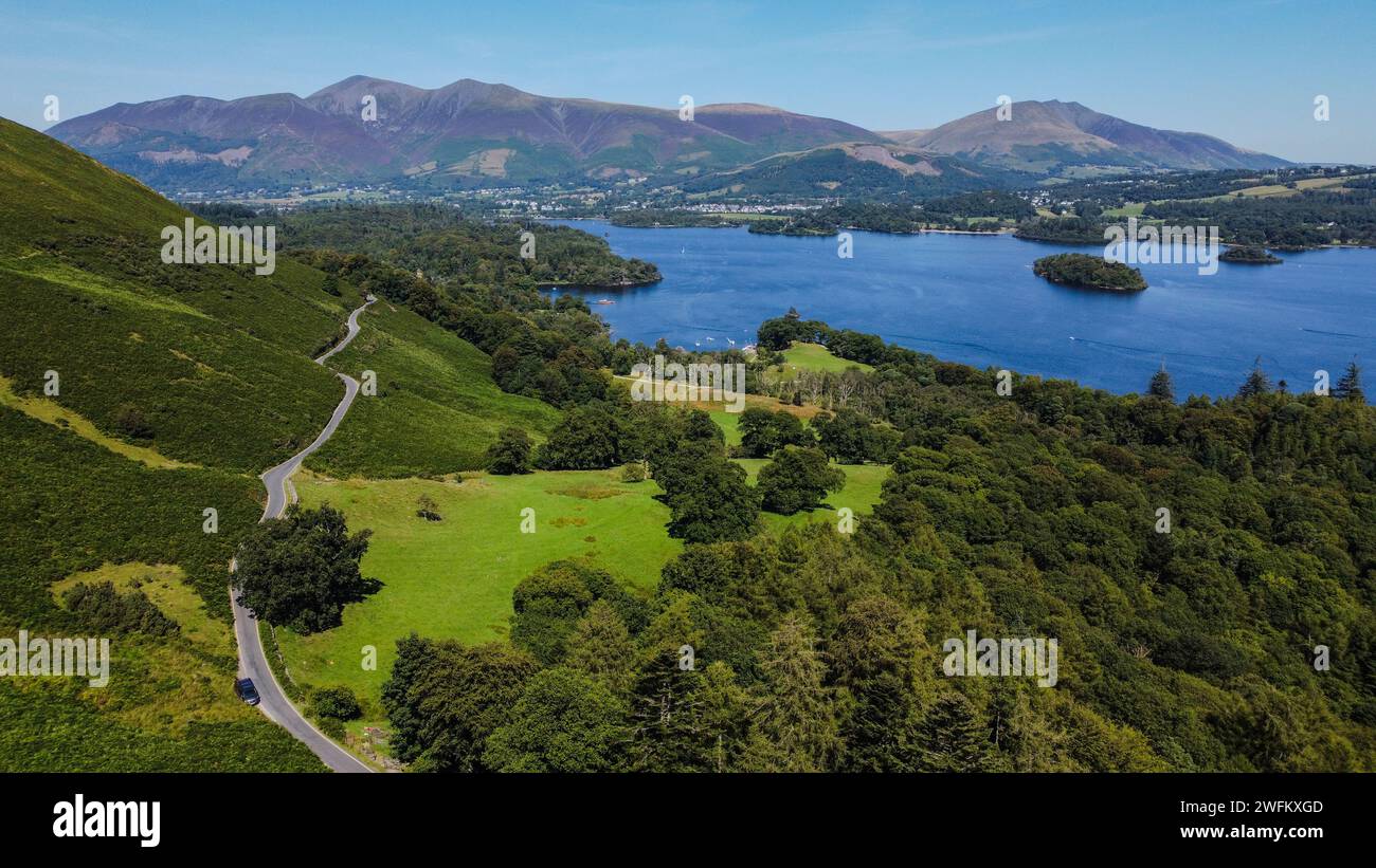 Lake Rd Road trip on the Lake District Stock Photo - Alamy