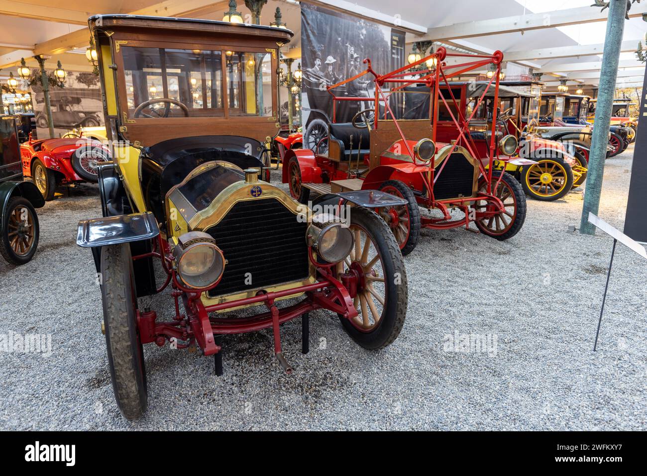 Vintage car collection in Musée National de l'Automobile, Collection ...