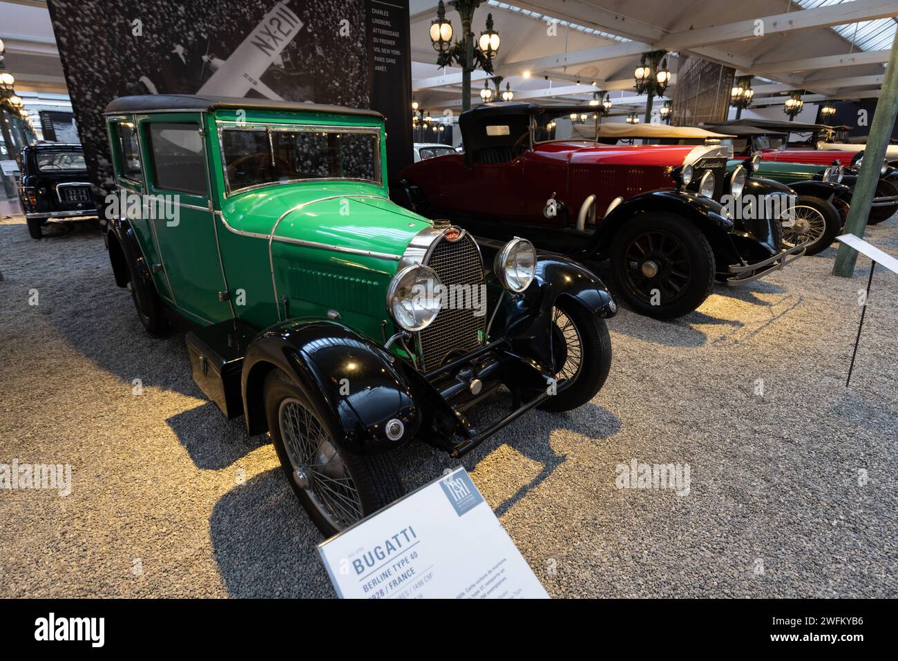 Vintage car collection in Musée National de l'Automobile, Collection Schlumpf is an automobile museum located in Mulhouse, France. Stock Photo
