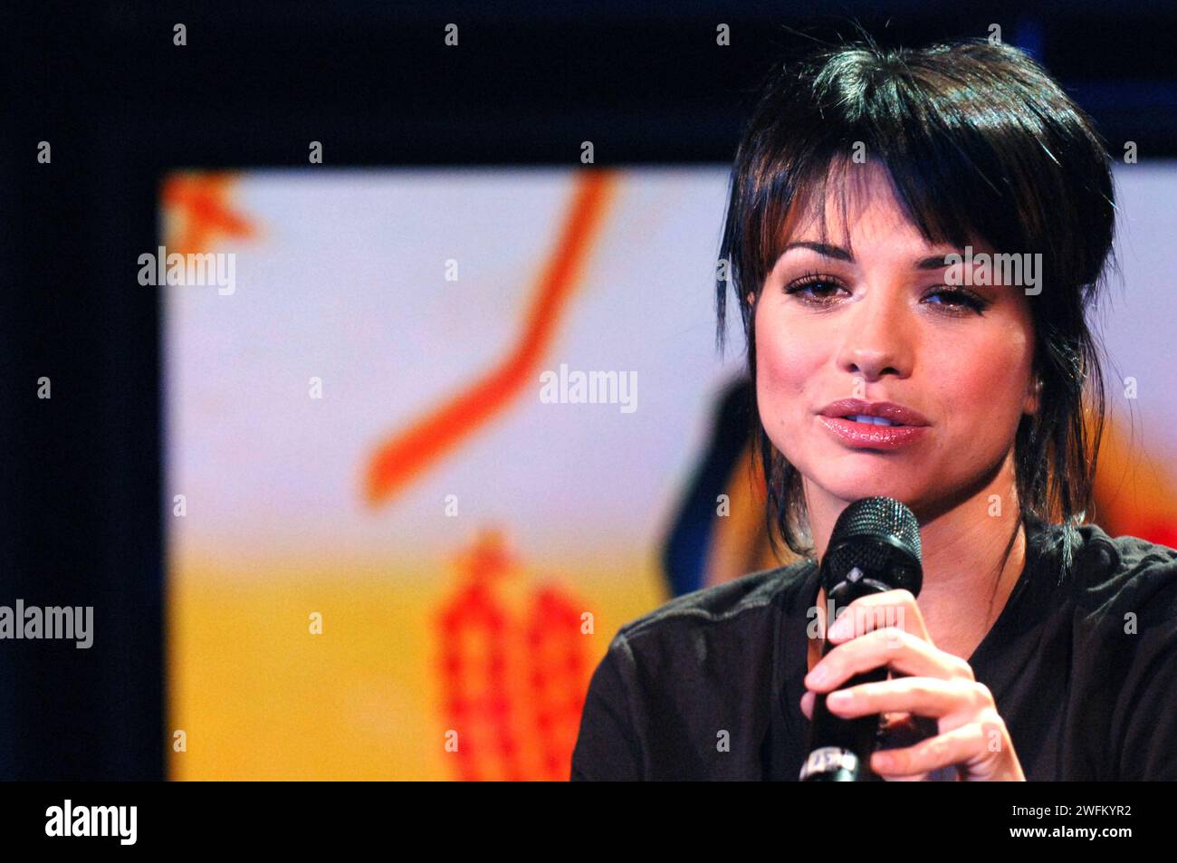 Milan Italy 2006-09-18 : Dolcenera, Italian singer, during the