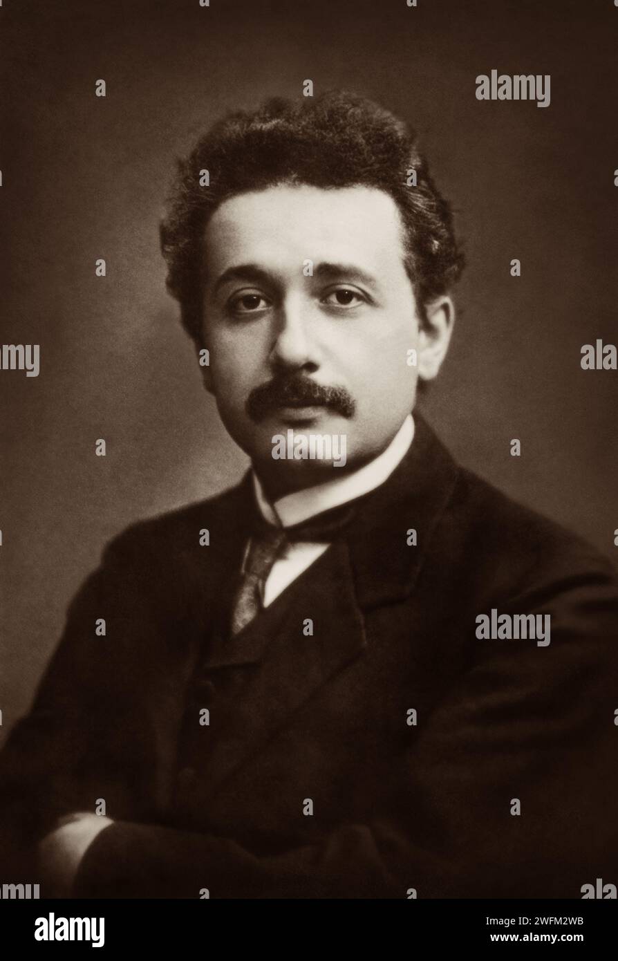 Portrait of Albert Einstein (1879-1955) in 1912. Stock Photo