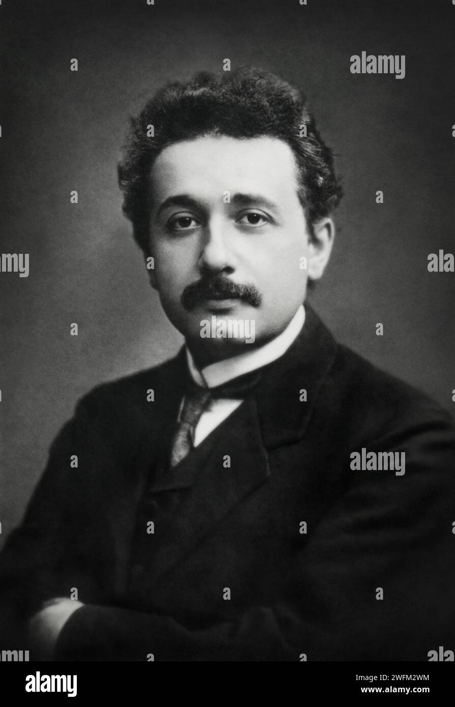 Portrait of Albert Einstein (1879-1955) in 1912. Stock Photo