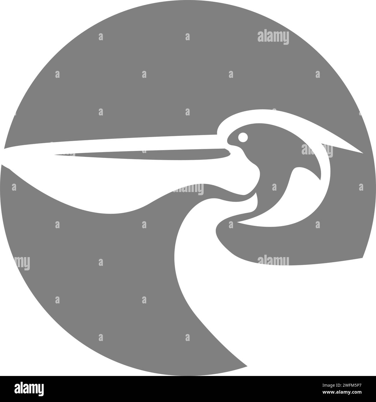 Pelican bird logo design illustration Stock Vector Image & Art - Alamy