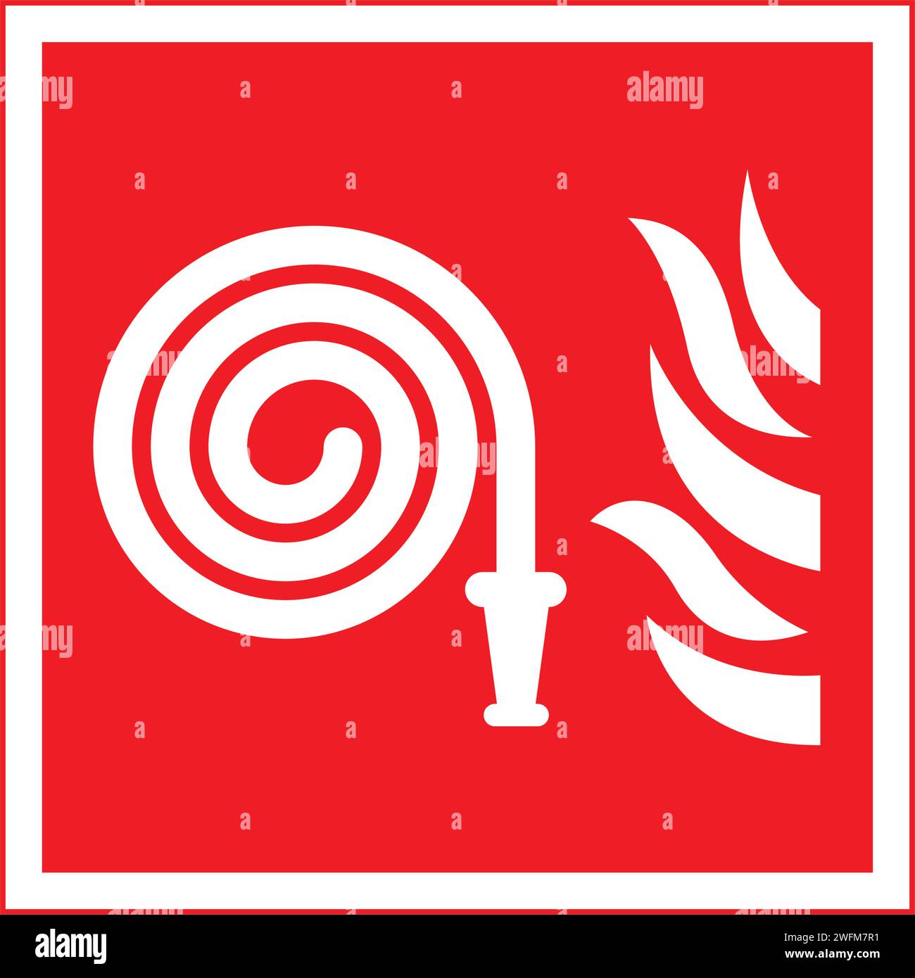 Fire hose reel Stock Vector Images - Alamy