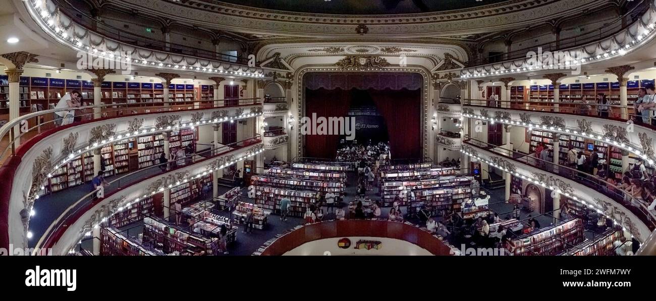 El Ateneo Grand Splendid Bookstore Buenos Aires Argentina Stock Photo