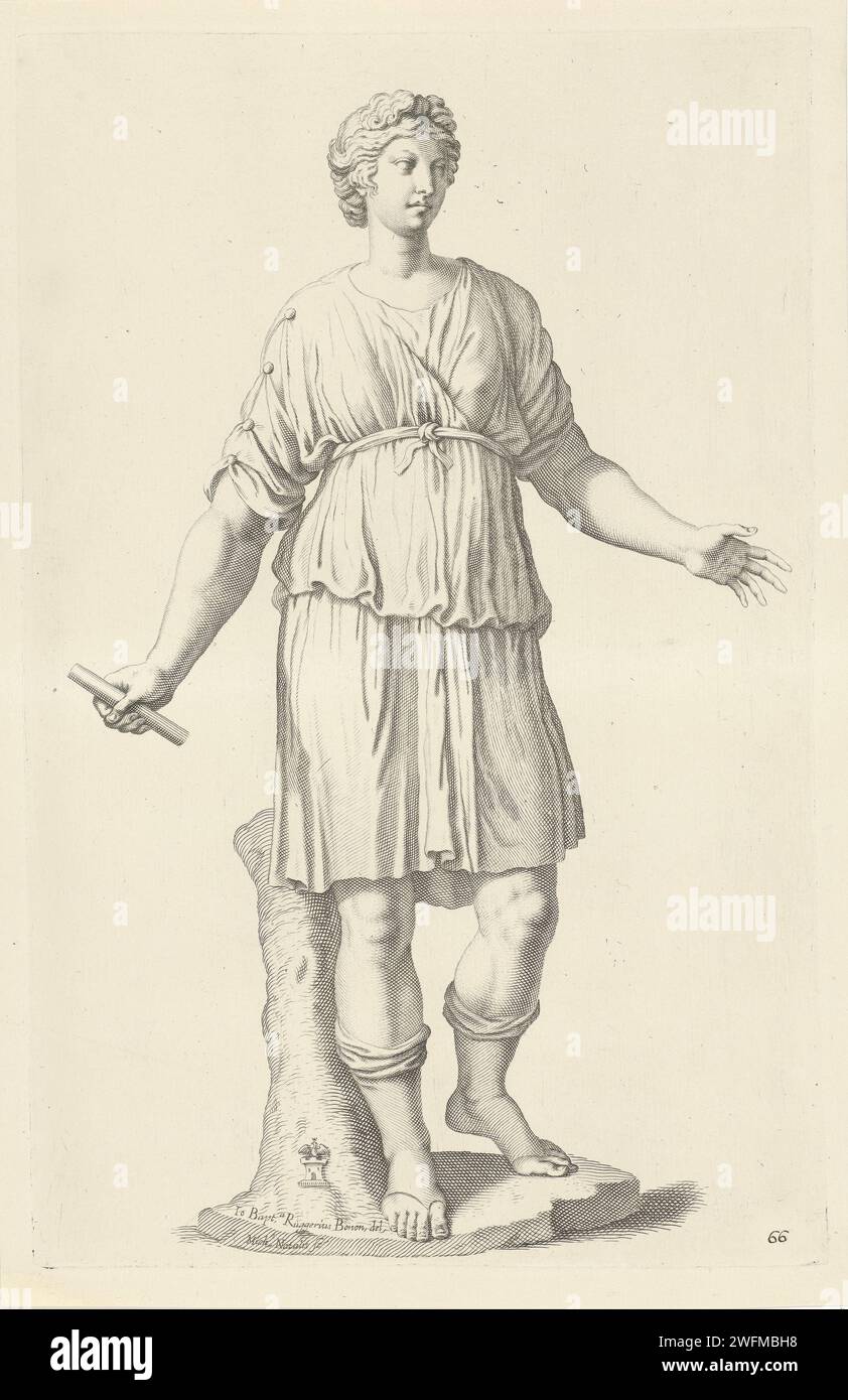 Statue of standing woman, Michel Natalis, After Giovanni Battista ...