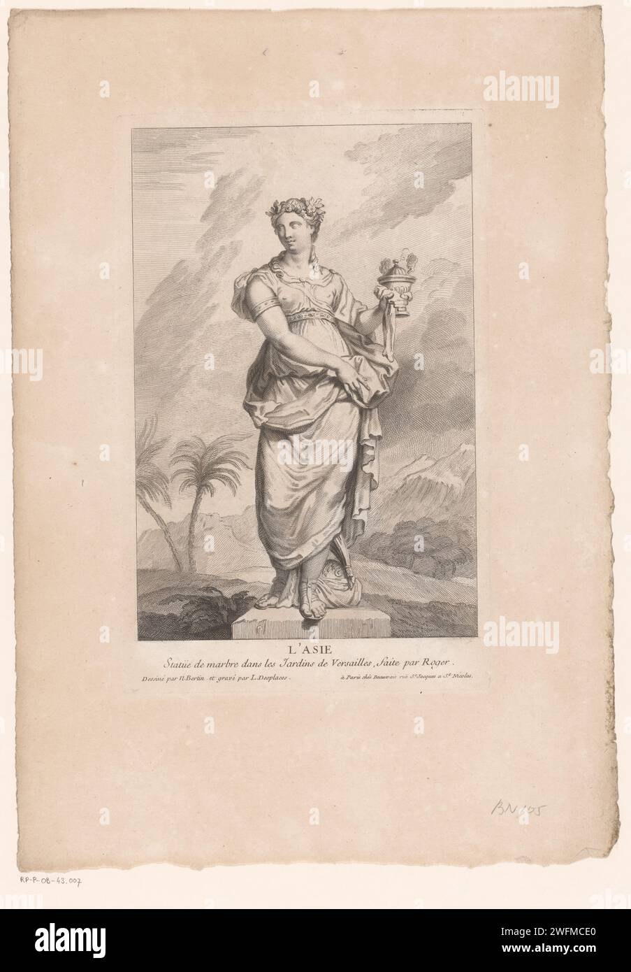 Azië, Louis Desplaces, After Léonard Roger, After Nicolas Bertin, 1697 ...