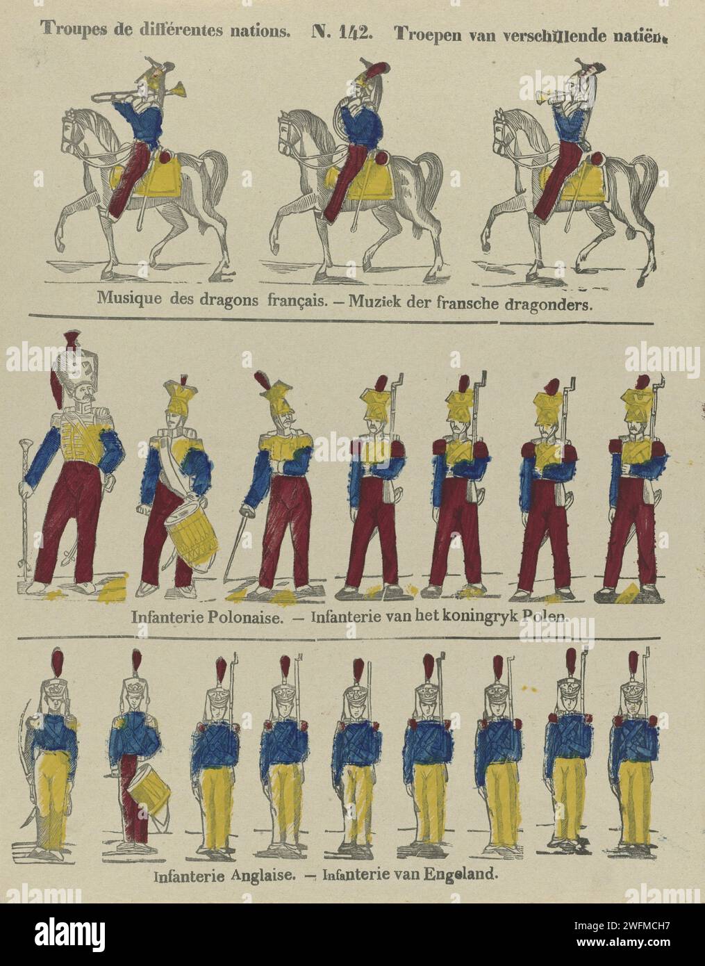 Troupes De Différentes Nations / troops of different nations, 1800 ...