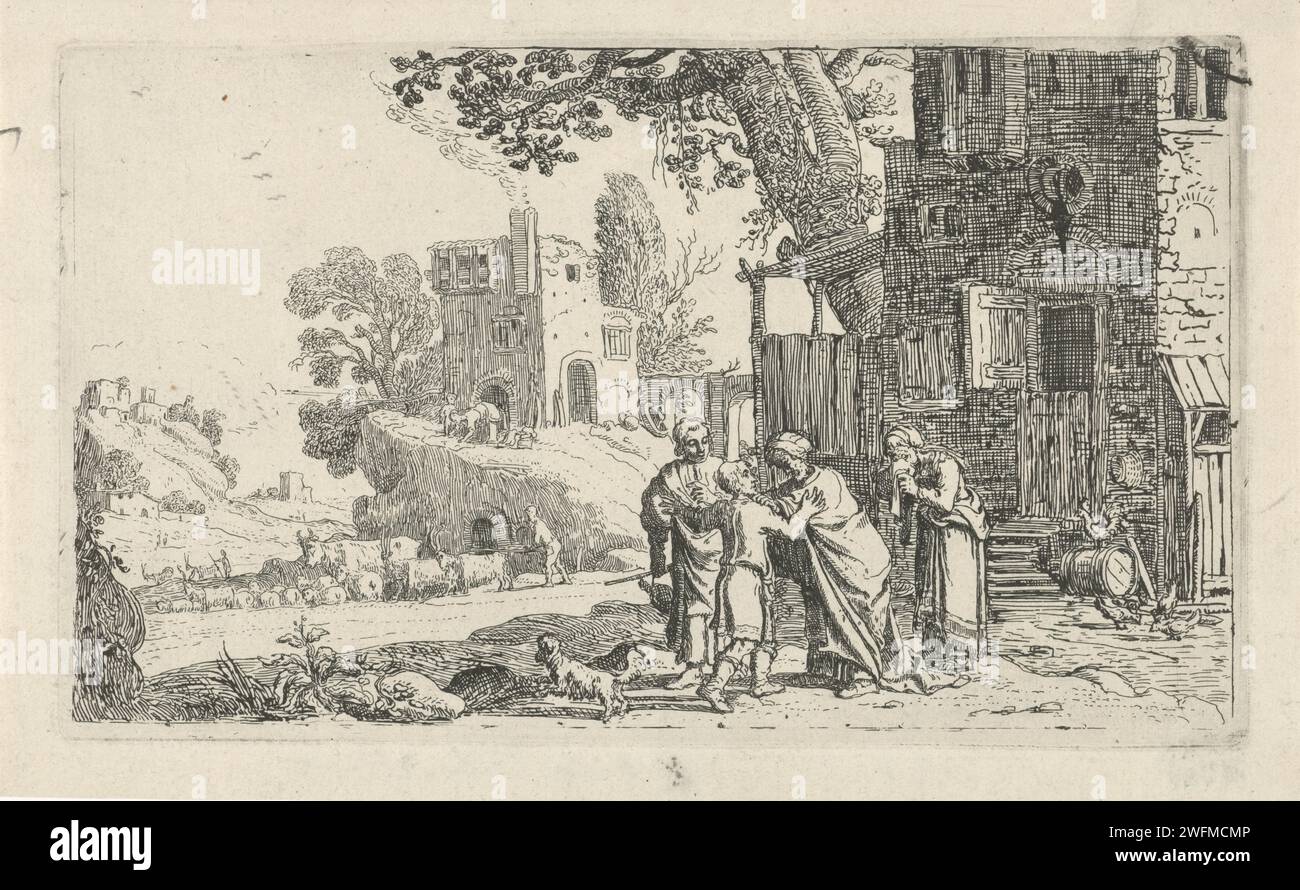 Tobias and the Engel say goodbye to Tobit and Anna, Claes Moeyaert ...
