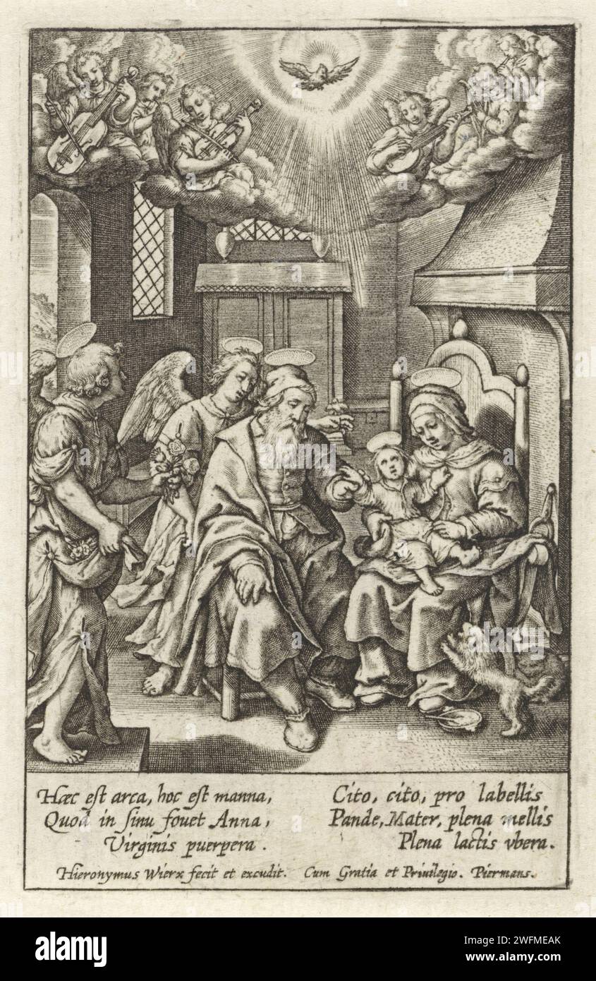 Maria Op Schoot with her mother Anna, Hieronymus Wierix, 1563 - Before ...