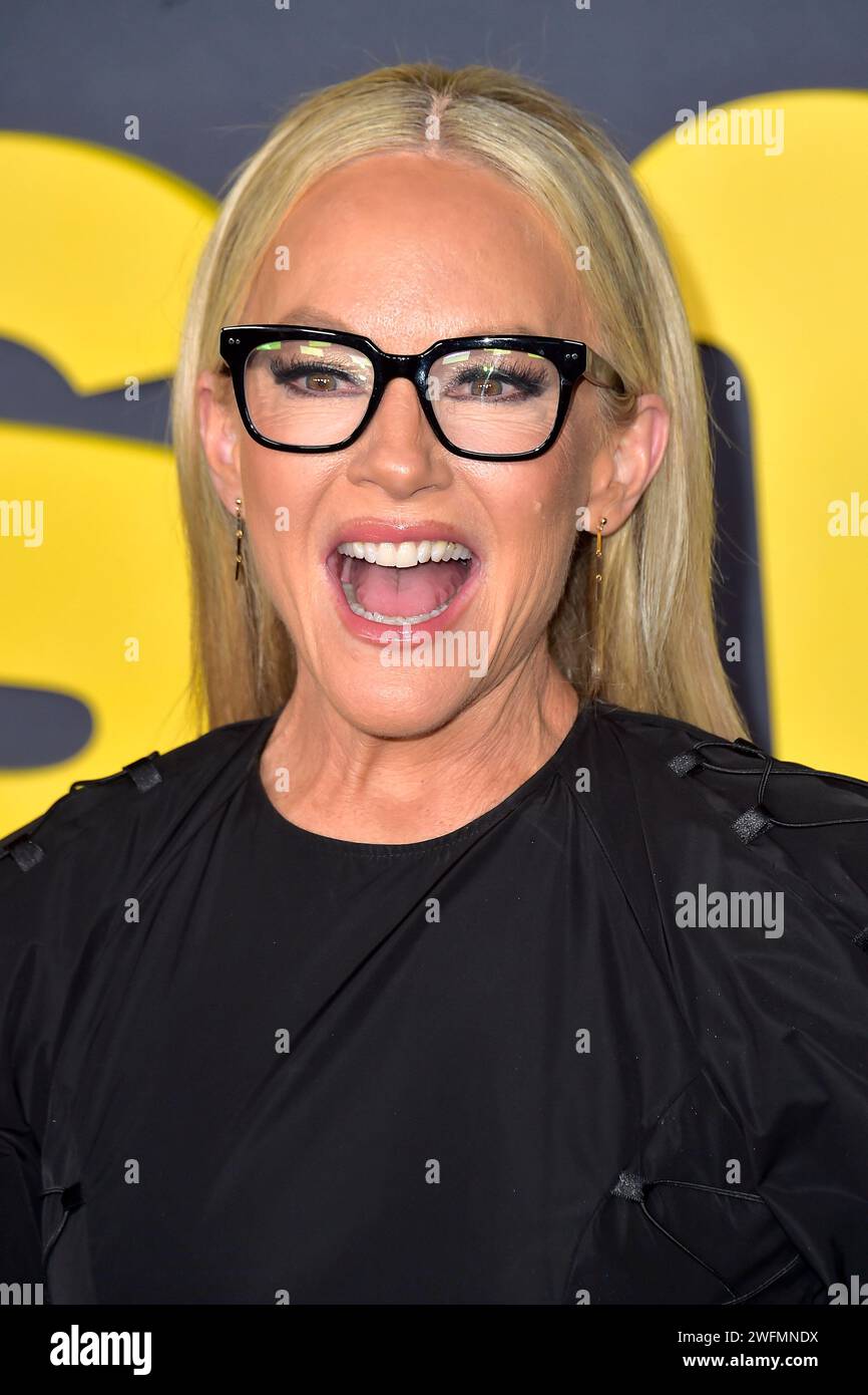 Rachael Harris bei der Premiere der 12. Staffel der HBO Serie 'Curb Your Enthusiasm / Lass es, Larry!' im DGA Theater Complex. Los Angeles, 30.01.2024 Stock Photo