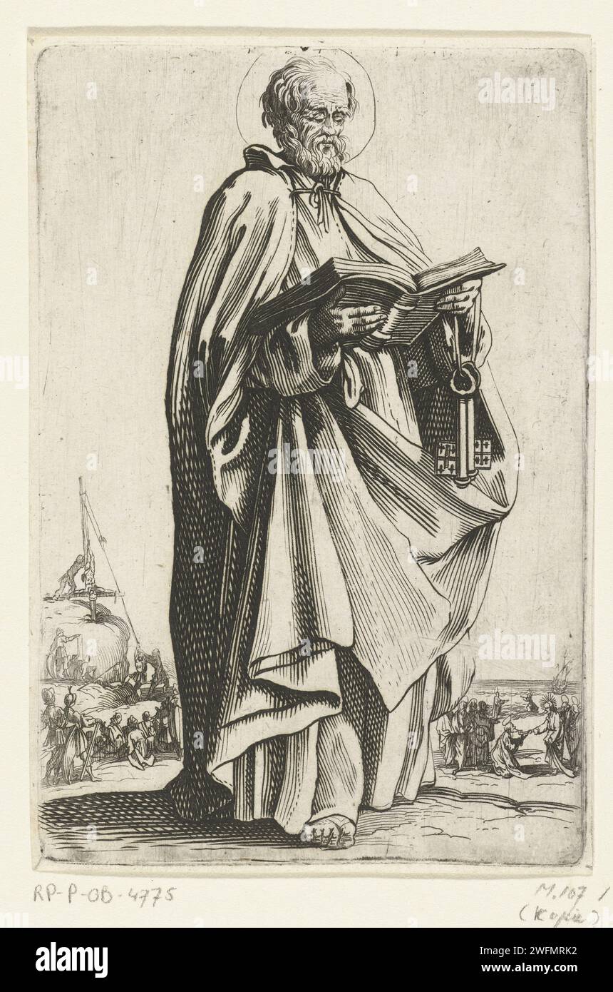 Apostel Petrus, Anonymous, After Jacques Callot, 1631 - 1699 print ...