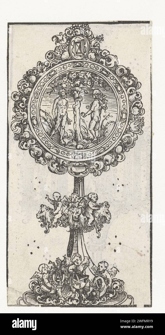 Relic holder with the temptation of Adam and Eva, Lucas Cranach (I