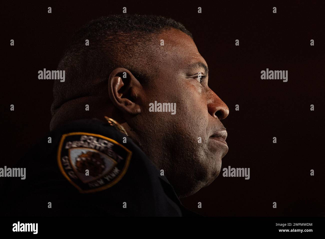 New York, United States. 31st Jan, 2024. NYPD Chief of the Department Jeffrey Maddrey attends Police Commissioner Edward Caban 'State of the NYPD' address during breakfast at Cipriani 42nd Street in New York (Photo by Lev Radin/Pacific Press) Credit: Pacific Press Media Production Corp./Alamy Live News Stock Photo