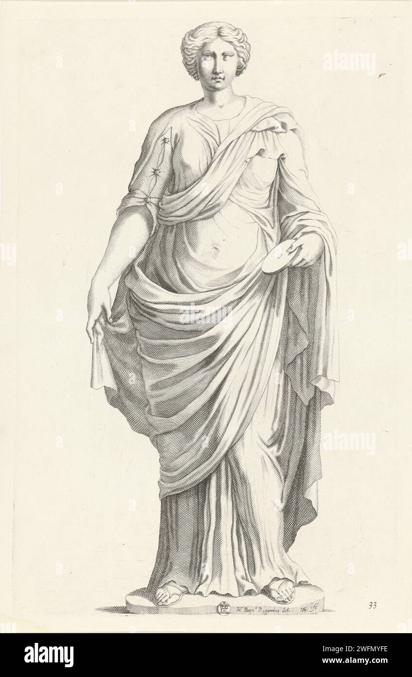 Statue of a woman, Michel Natalis, After Giovanni Battista Ruggieri ...
