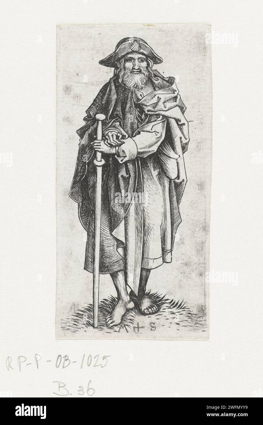 James Disciple Shell Apostle Jakobus the MEERERDEE, Martin shocks, c. 1470 - 1491 print The ...