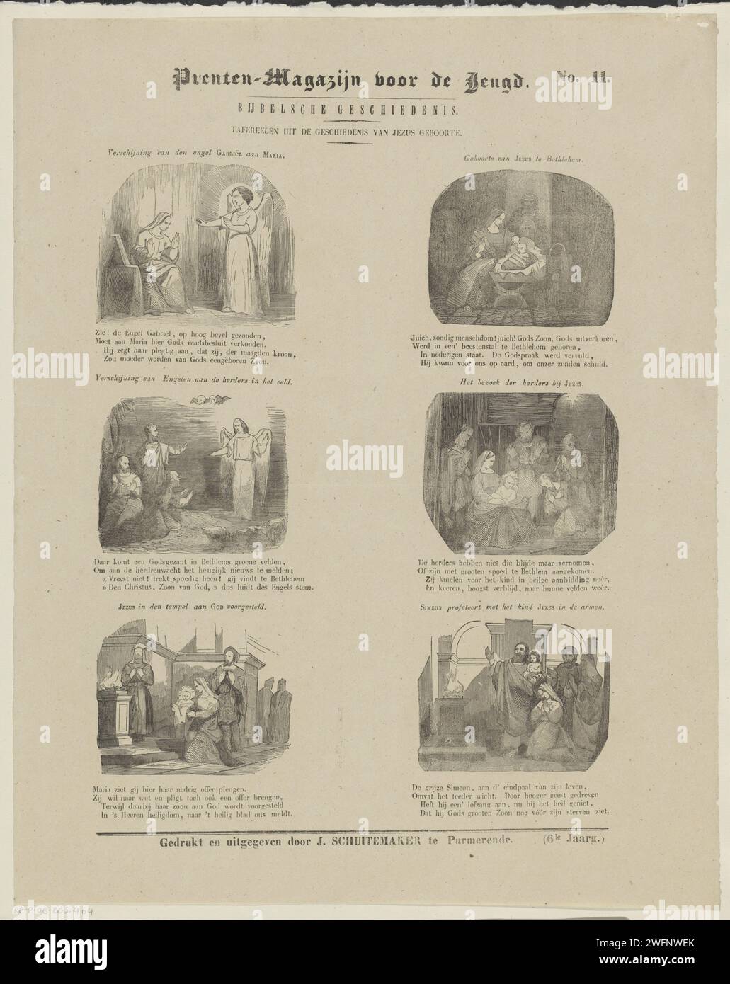 scenes-from-the-history-of-jesus-birth-1847-print-leaf-with-6