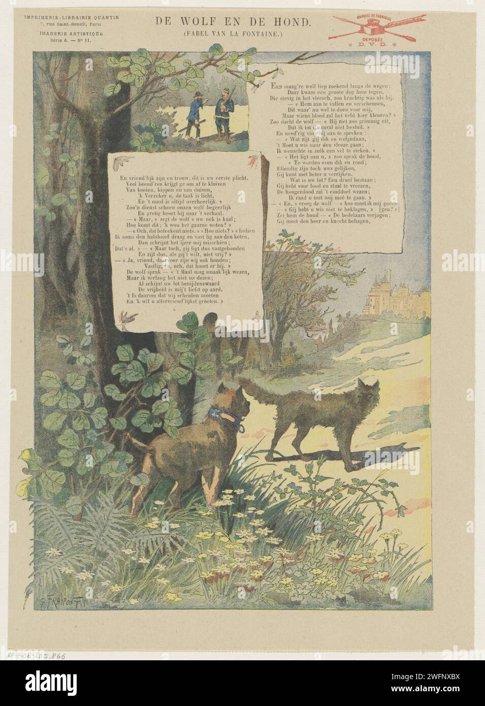 Wolves 1888 Two text blocks hi-res stock photography and images - Alamy