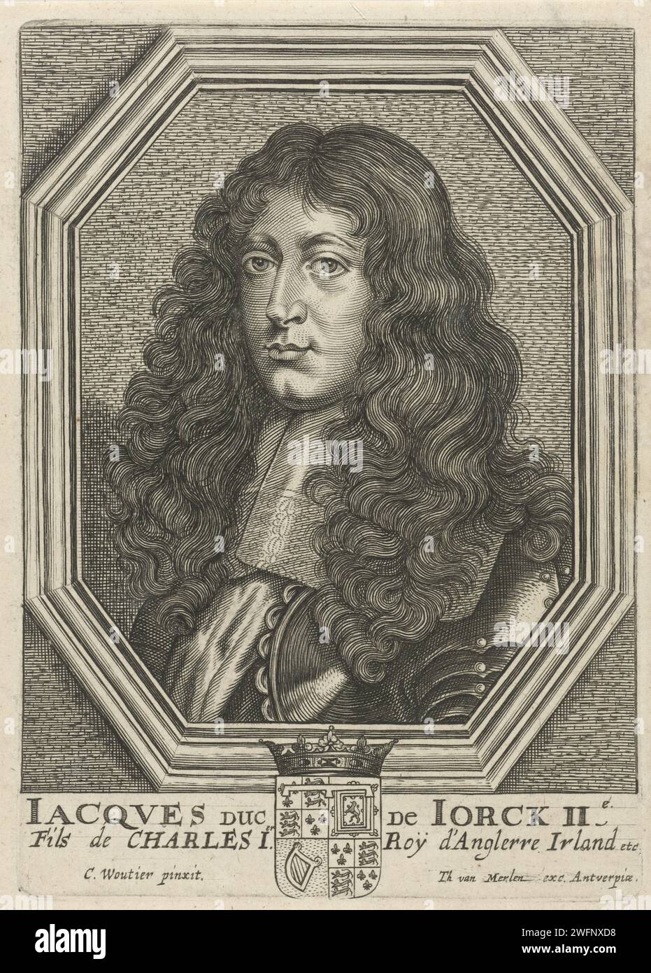 Jacobus Ii Portrait of Jacobus II, King of England and Scotland, Theodor van ...