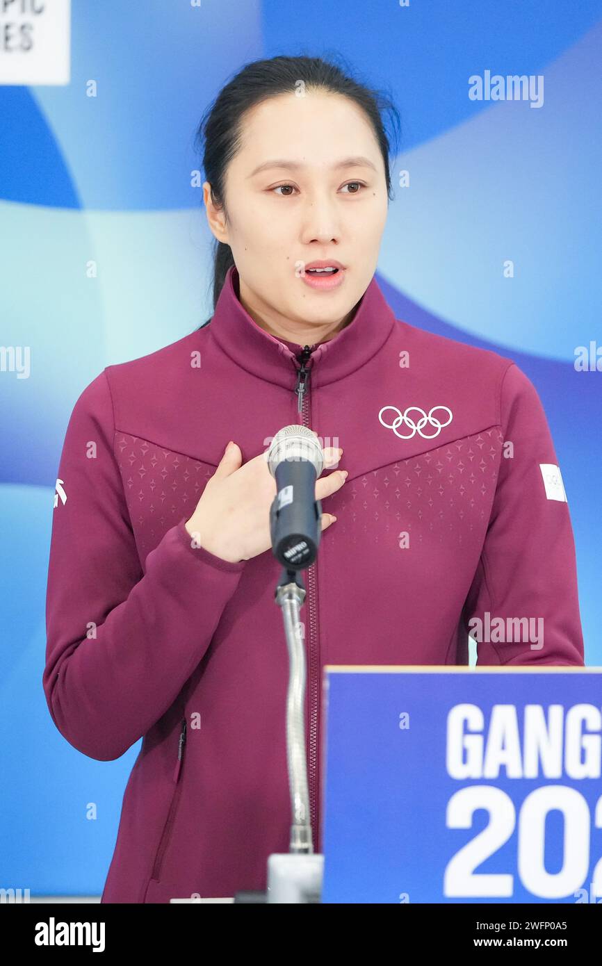 Zhang Hong, FEBRUARY 1, 2024 At Main MediaCenter during the Gangwon