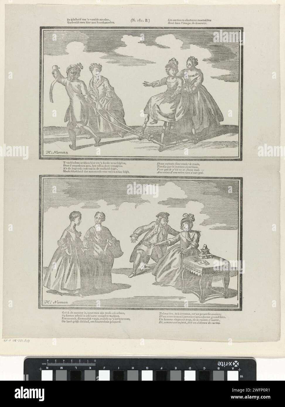 The vanity of the world's streelen, / here is depicted here with card