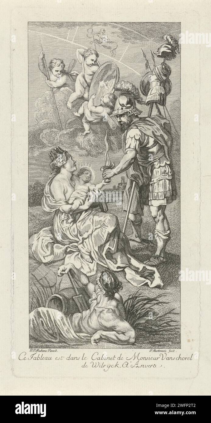 Allegory with Mars, Pieter Franciscus Martenasie, After Peter Paul ...