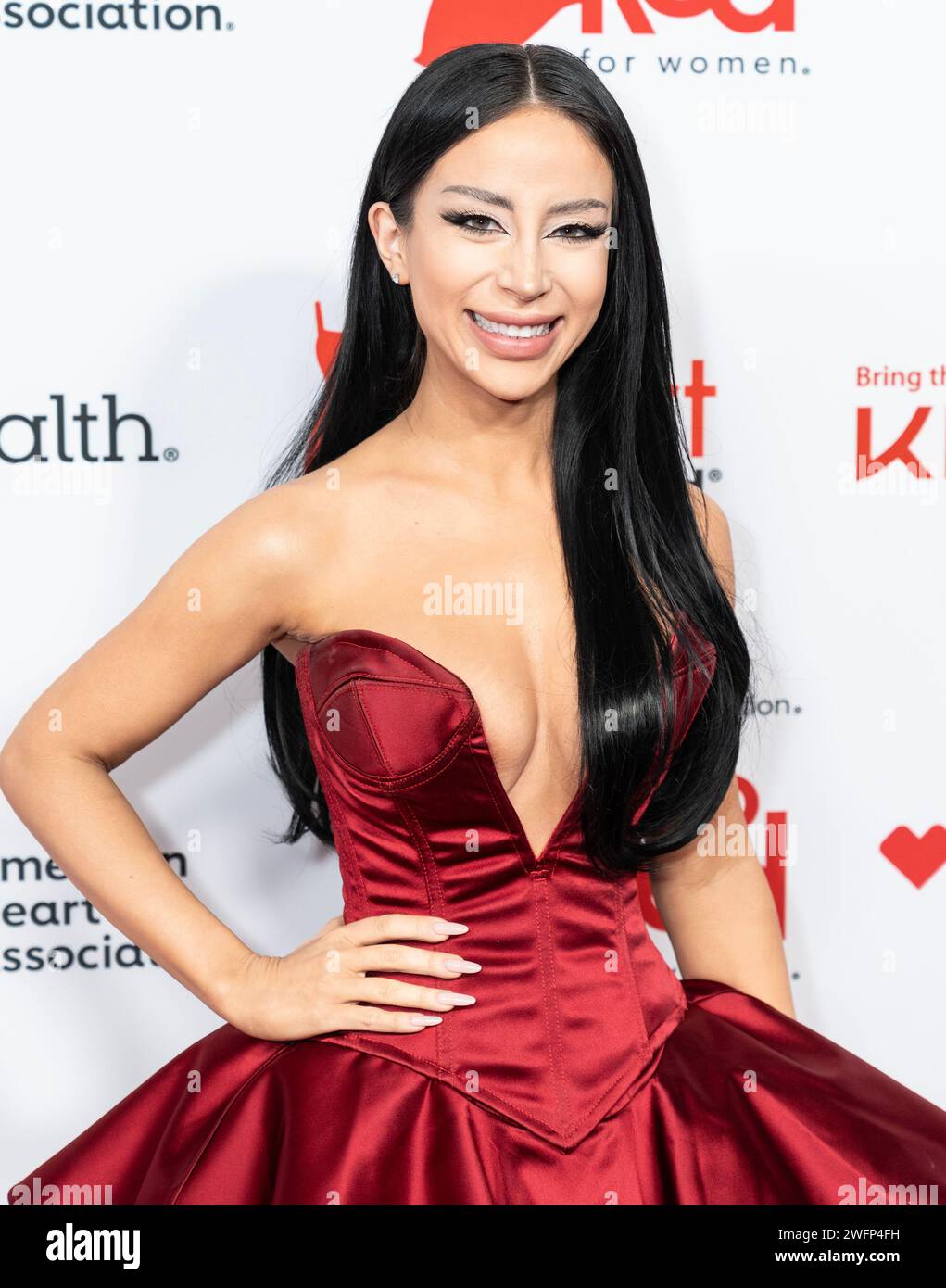New York, USA. 31st Jan, 2024. Amber Scholl attends American Heart