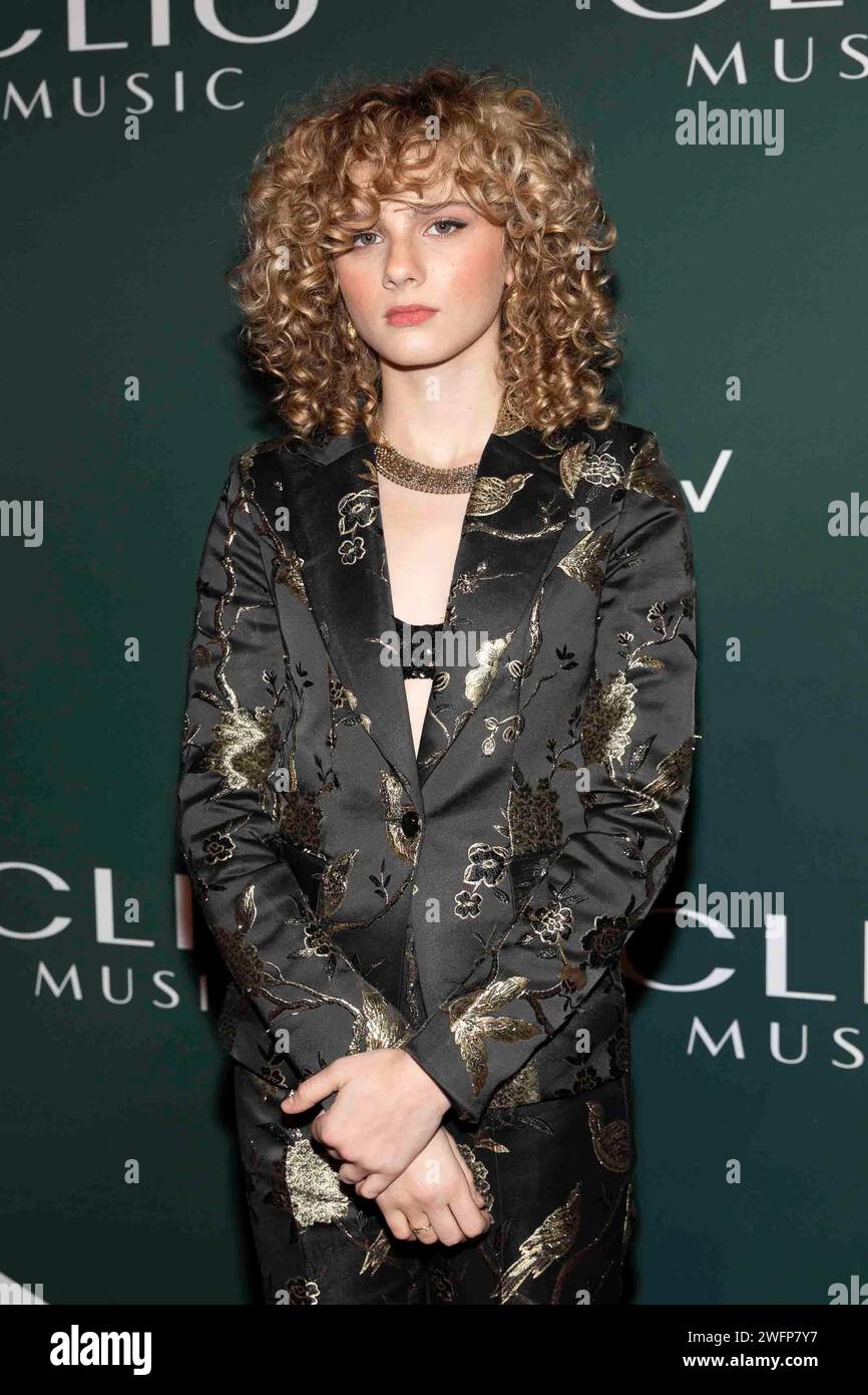 Grace Bowers attends the arrivals of the 2024 Clio Music Awards at