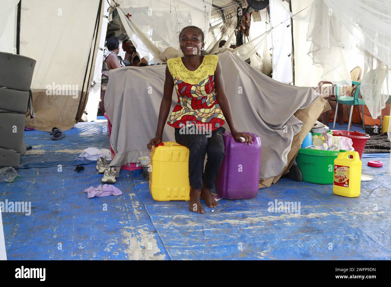 Kinshasa, Democratic Republic of the Congo. 31st Jan, 2024. A resident