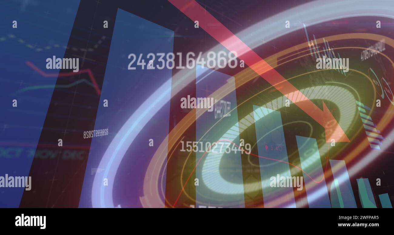 Animation red arrow scope scanning hi-res stock photography and images ...