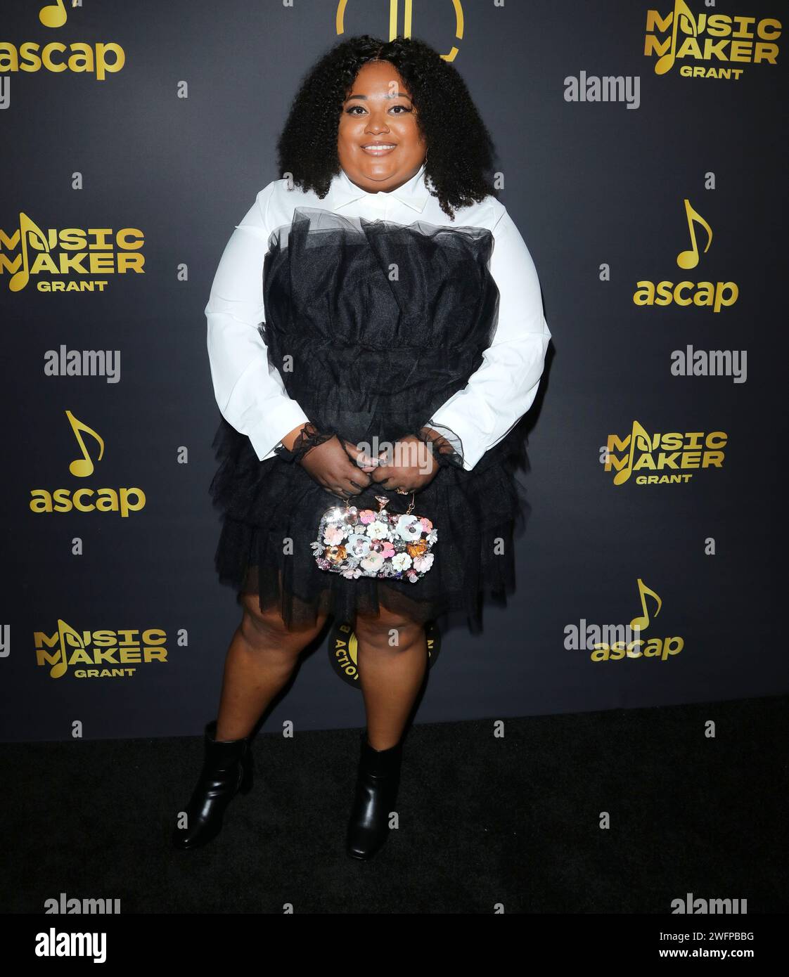 Kim Ortiz arrives at The Black Music Action Coalition Music Maker Dinner held at Delilah in West