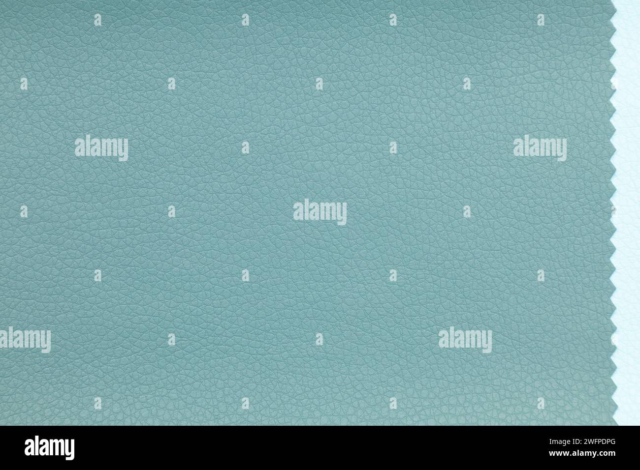 Background image - light green leather texture with fine texture. Stock Photo
