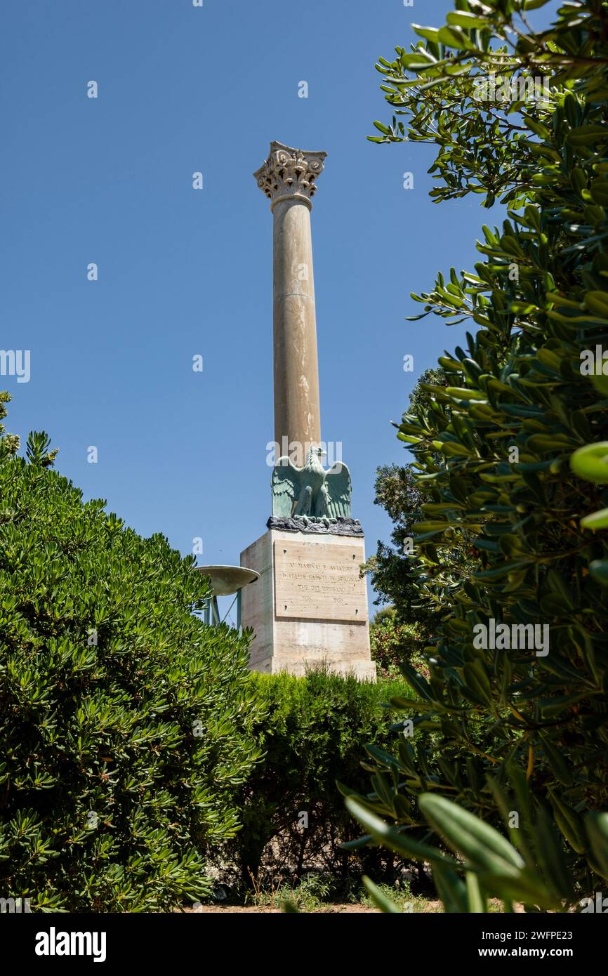 monumento a los aviadores caidos durante la guerra civil española, cementerio de Palma , inaugurado en1821, palma de mallorca, Mallorca, Balearic Isla Stock Photo