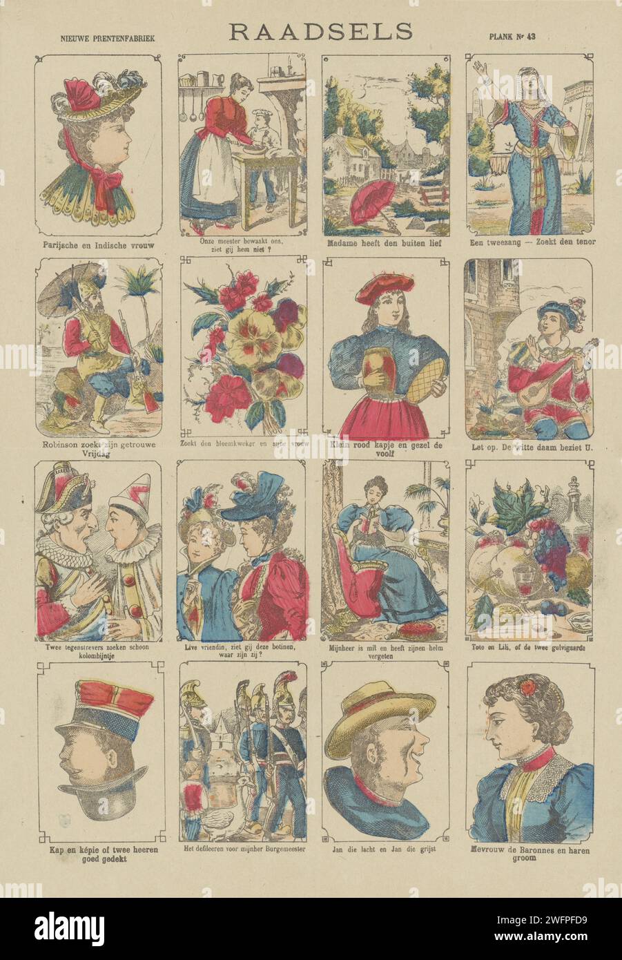 REGELS, Marcel Vagné & Zonen, 1900 - c. 1930 print Leaf with 16 ...