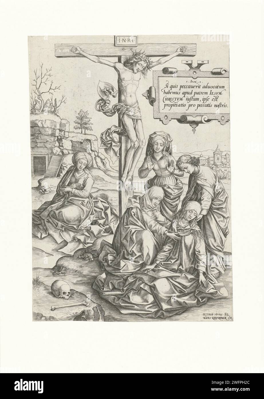 Christ on the Cross with Consenter Mary and other saints, 1545 - 1577 ...