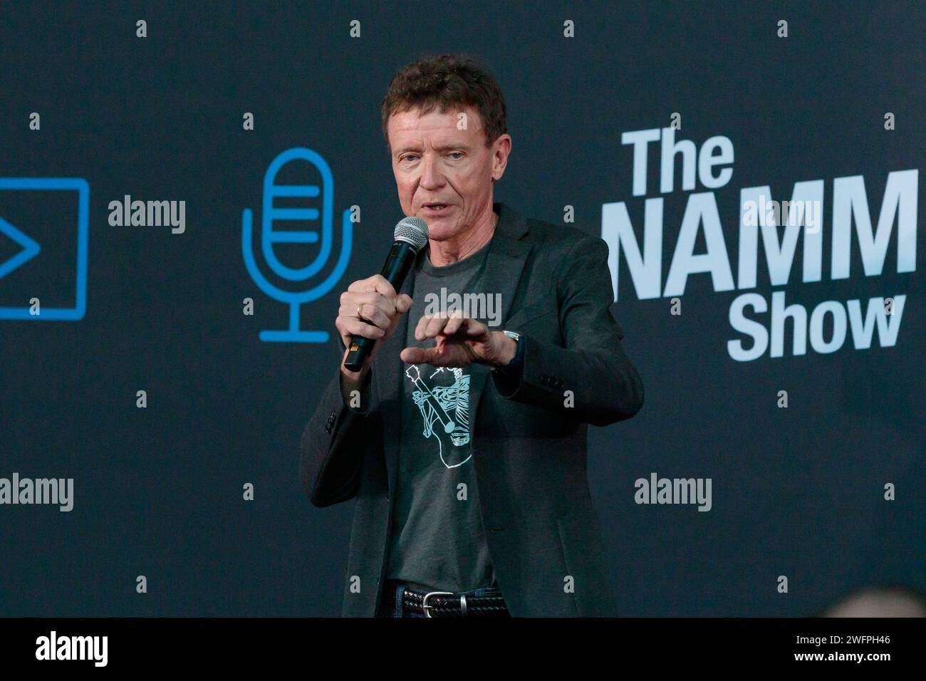 January 24, 2024: Chris Martin of Martin Guitars at the NAMM SHOW MEDIA NIGHT at Anaheim Convention Center in Anaheim, California on January 24 ,2024 (Credit Image: © Marissa Carter/ZUMA Press Wire) EDITORIAL USAGE ONLY! Not for Commercial USAGE! Stock Photo
