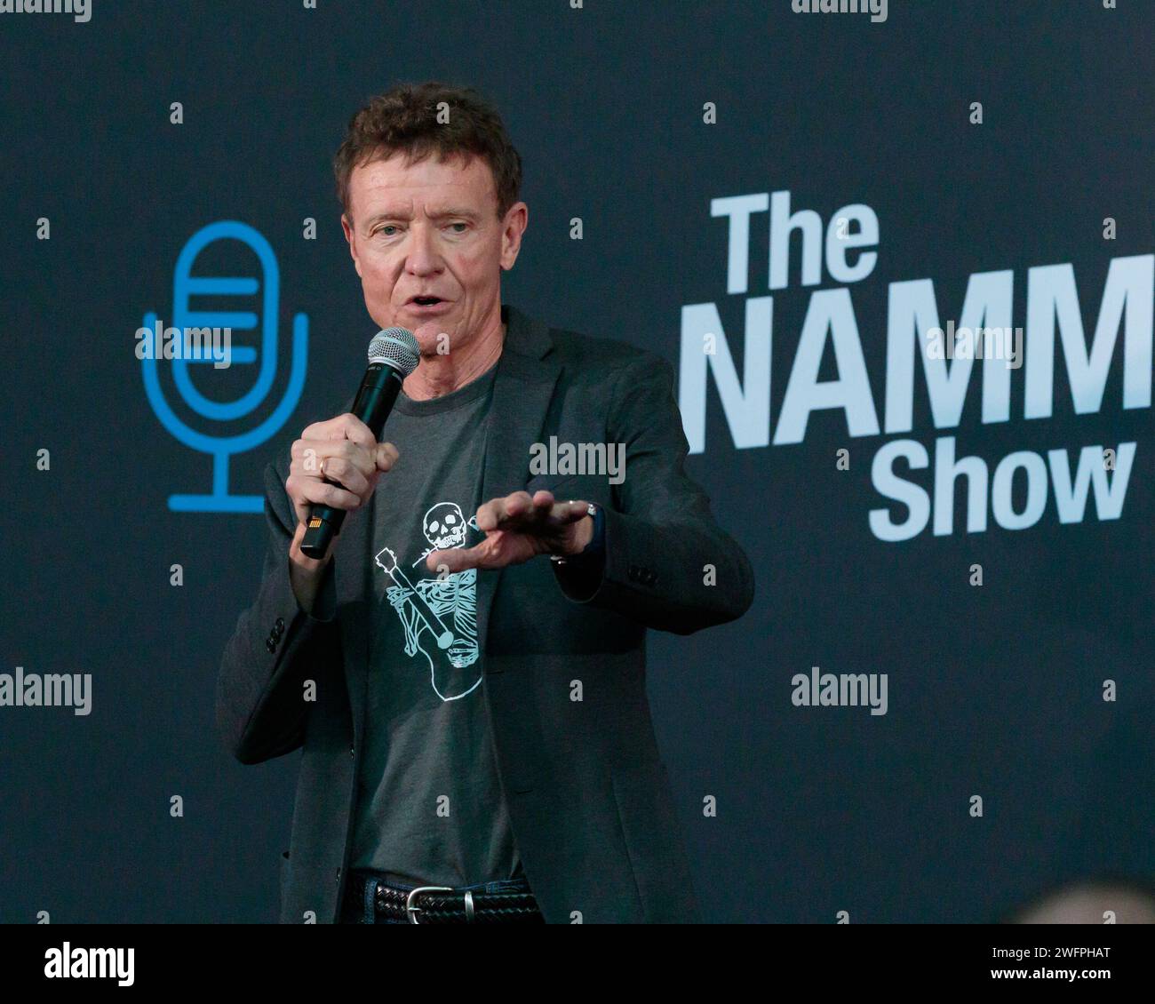 January 24, 2024: Chris Martin of Martin Guitars at the NAMM SHOW MEDIA NIGHT at Anaheim Convention Center in Anaheim, California on January 24 ,2024 (Credit Image: © Marissa Carter/ZUMA Press Wire) EDITORIAL USAGE ONLY! Not for Commercial USAGE! Stock Photo
