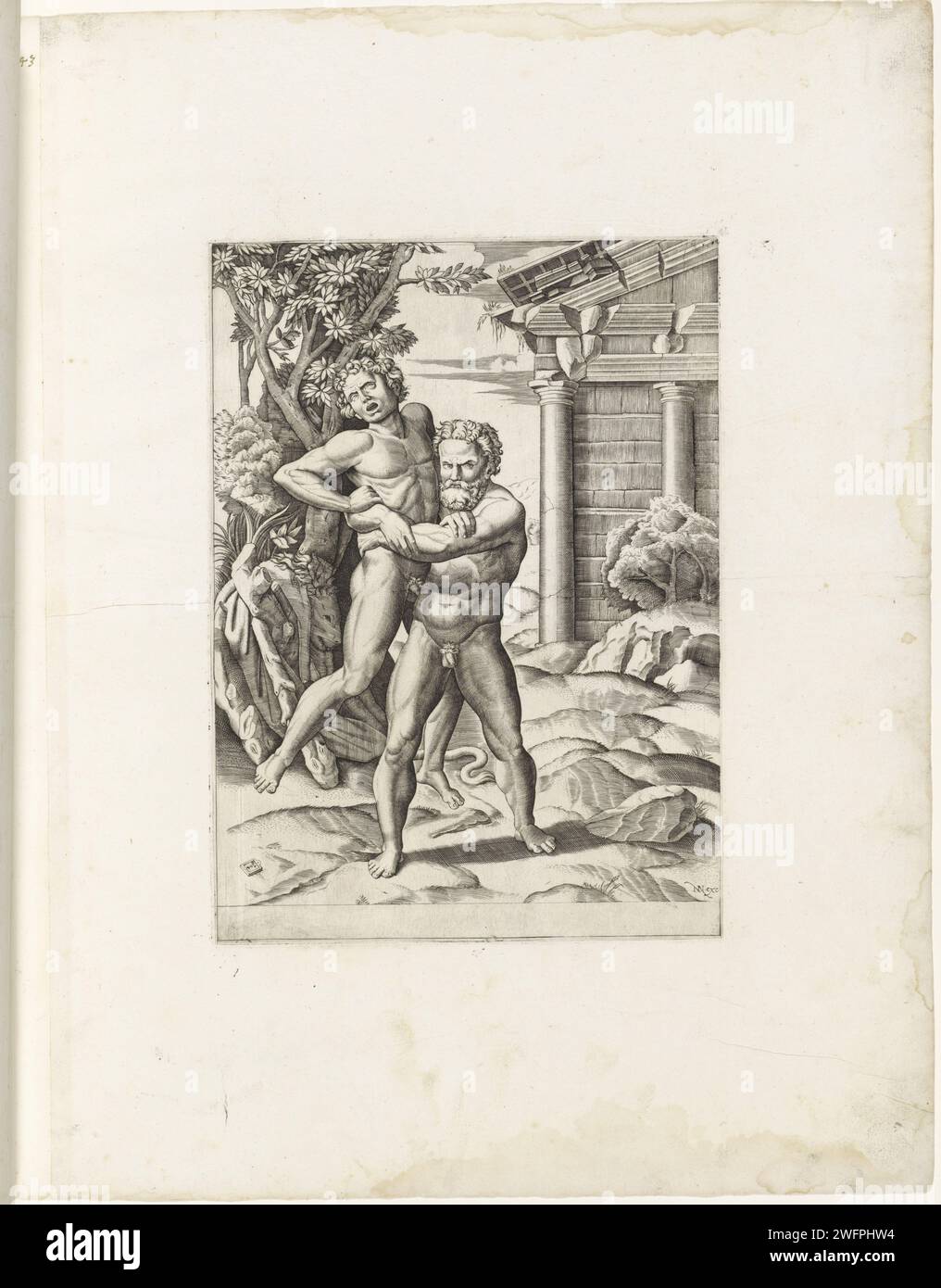 Antaeus and hercules drawing hi-res stock photography and images - Alamy