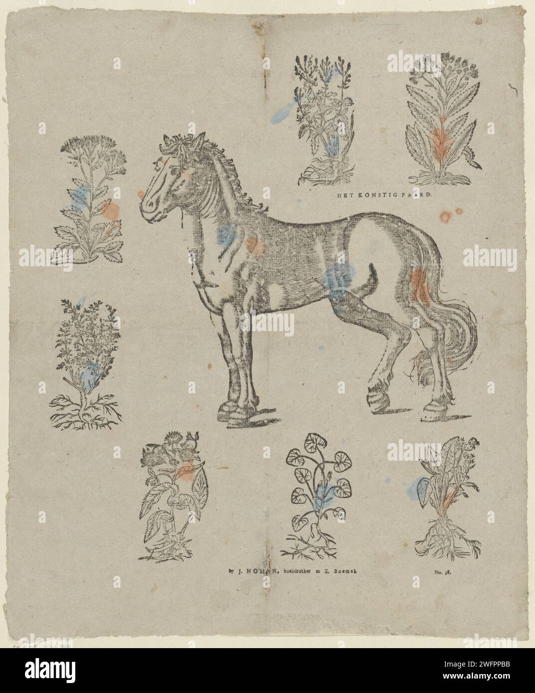 The Konstig Paard, 1806 1830 print Leaf with 8 performances of a