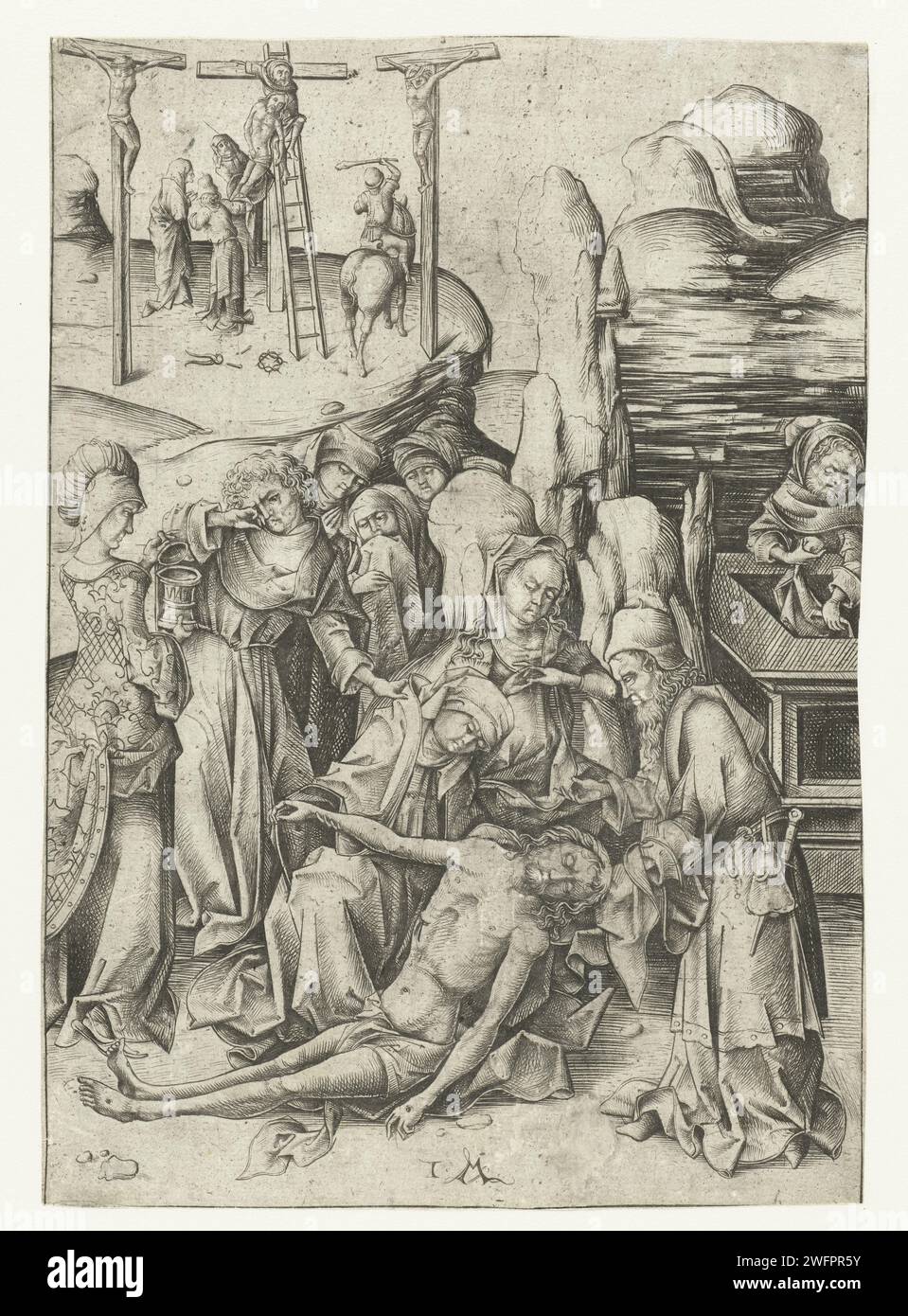THE FIFING, ISRAHEL VAN MACKING, 1455 - 1503 print In the foreground ...