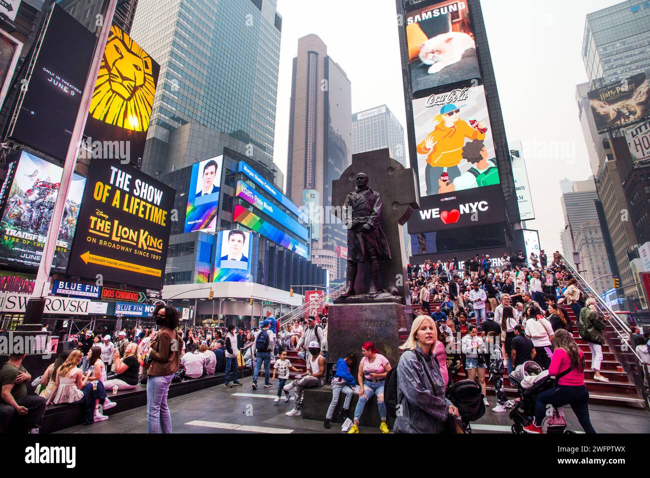 New York City: Times Square in Manhattan Stock Photo