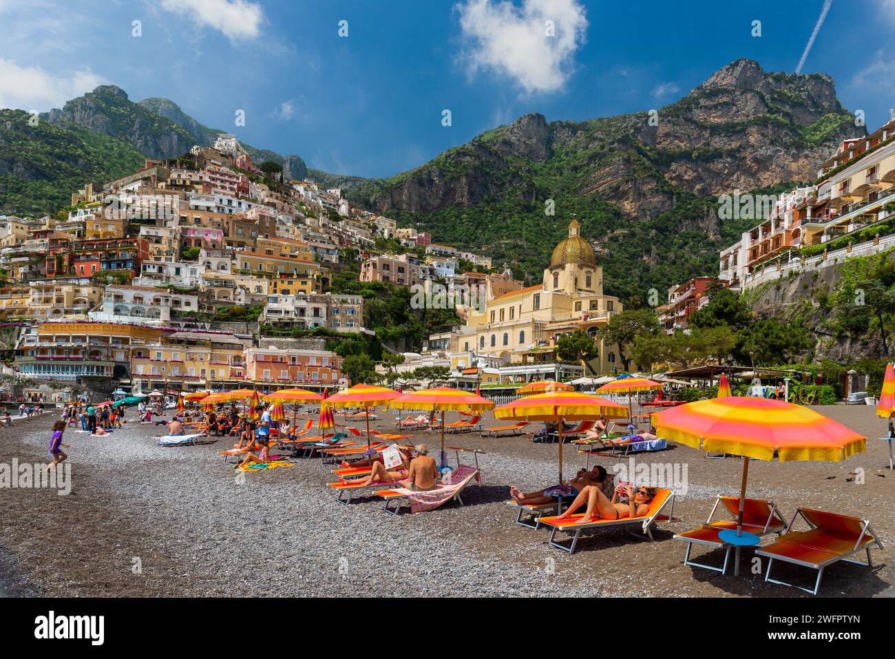 The city of Positano, on the Amalfi coast, Italy Stock Photo - Alamy