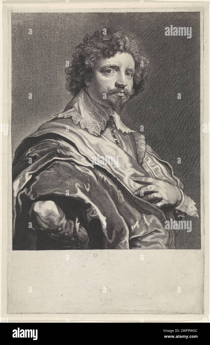 Portrait of Michiel le Blon, Theodor Matham, after Anthony Van Dyck, c ...