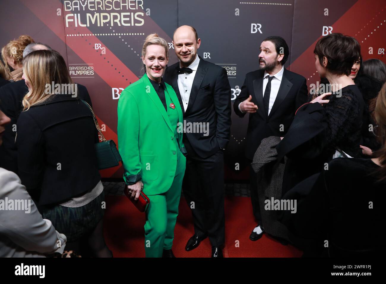 Anna Schudt und Moritz Fuehrmann. Roter Teppich,Red Carpet,Bayerischer Filmpreis 2023 am 19.09.2024 im Prinzregententheater in Muenchen Stock Photo