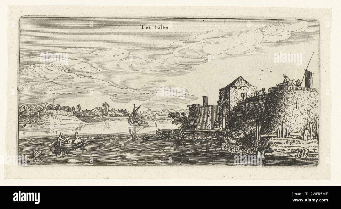 Fort with defenses by Tholen on the Scheldt, Anonymous, After Esaias ...