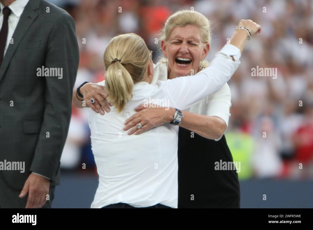 Sarina Wiegman UEFA Women's Euro Final 2022 England v Germany at Wembley Stadium, London 31 July 2022 Stock Photo