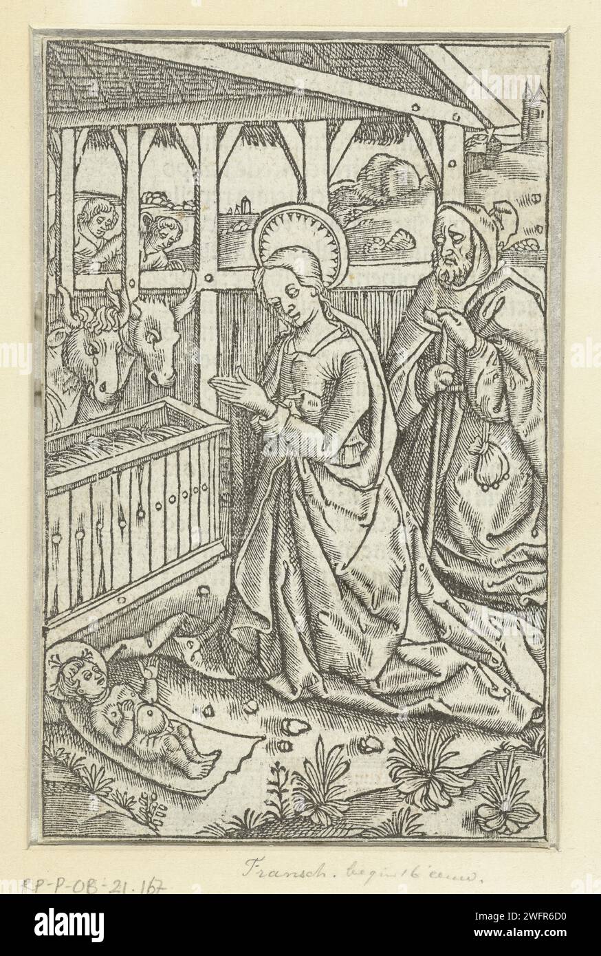 The birth of Christ, Anonymous, 1507 - 1508 print Joseph and Maria in a ...